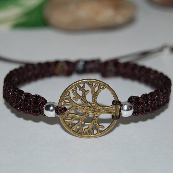 Tree of Life Bracelet,Drawstring Bracelet,Tree Bracelet - Picture 2 of 2